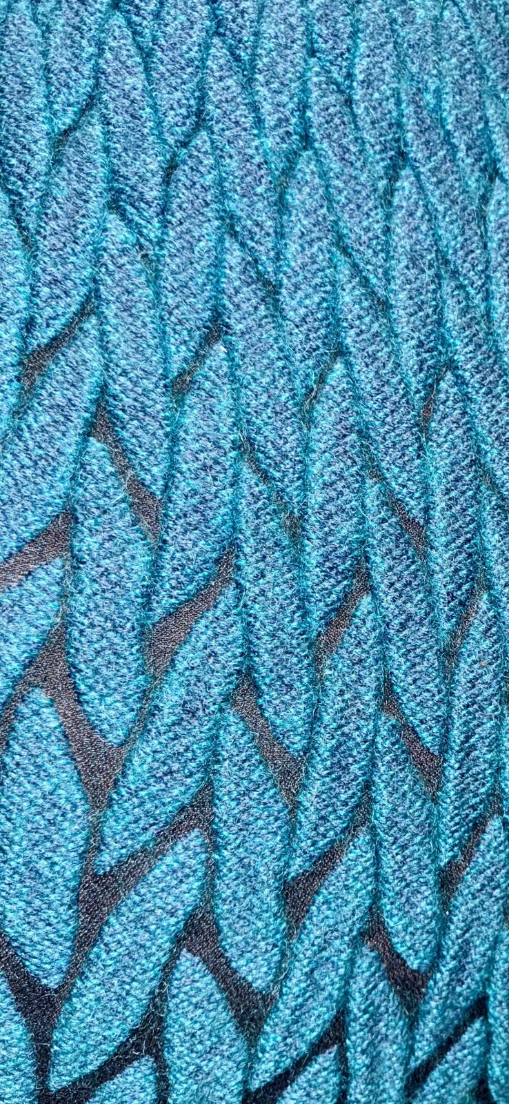 Rare Cosolis Pouf By Liset Van Der Scheer For Casalis – Teal Knitted Merino Wool Ottoman photo for sale