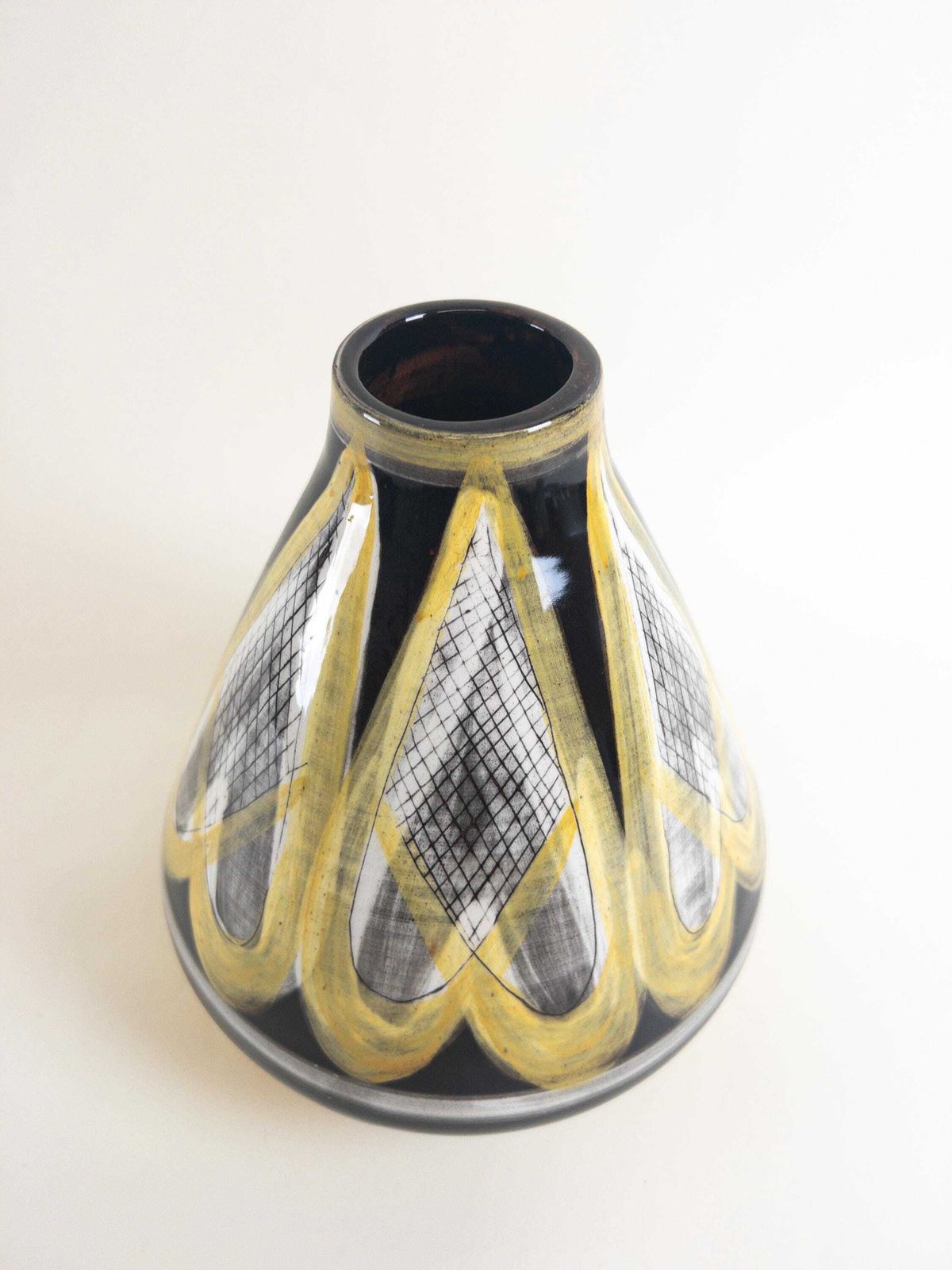 Swiss Studio Pottery   Unique Handmade Vase By Ruth E. Keller   Mid Century Vase From Switzerland photo vinterior