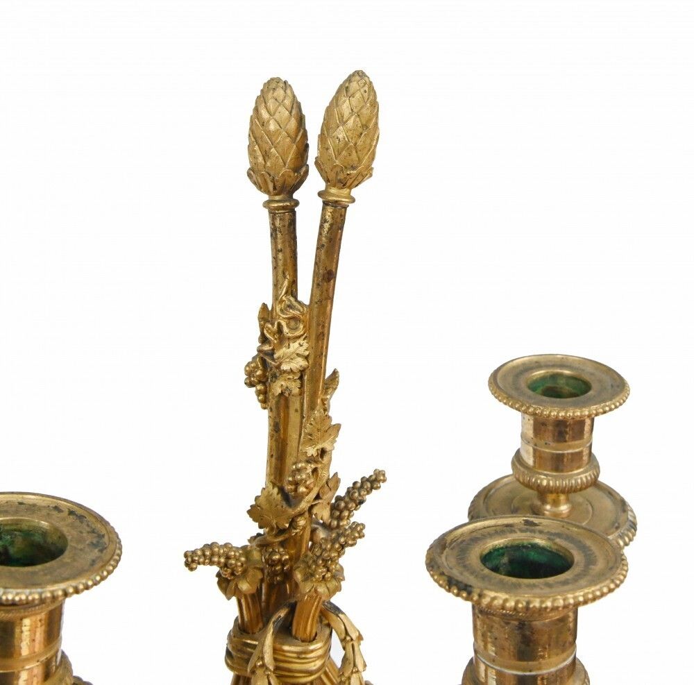 Home Decor Pair French Bronze Cherub Candelabras Clodion photo