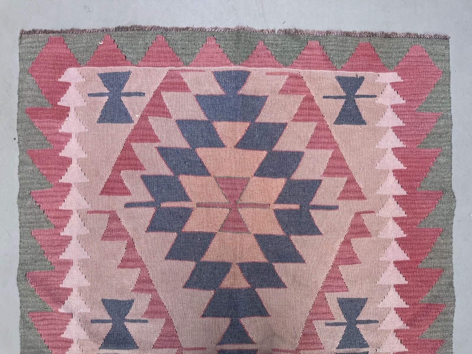 Vintage Turkish Kilim Rug 170x117 Cm Wool Kelim Medium photo vintage