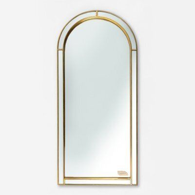 Large Facet Cut Mirror With Gilded Frame By Deknudt, 1960s