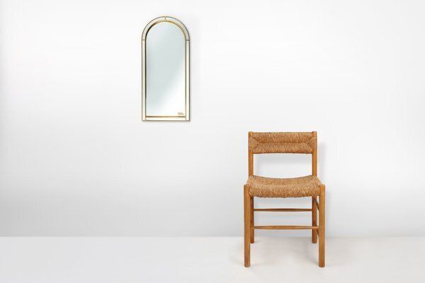 Large Facet Cut Mirror With Gilded Frame By Deknudt, 1960s photo furniture