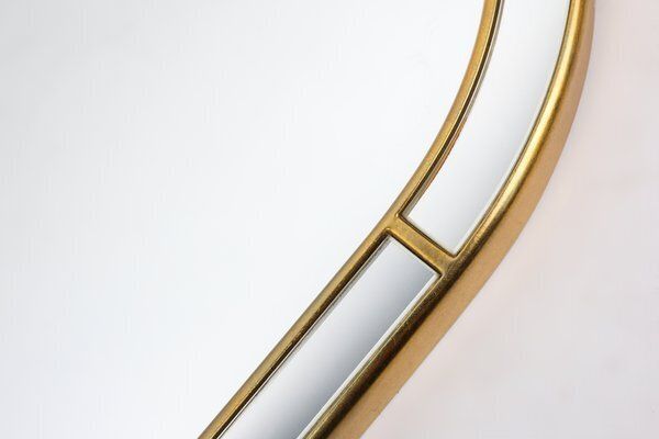 Large Facet Cut Mirror With Gilded Frame By Deknudt, 1960s photo 1041.0