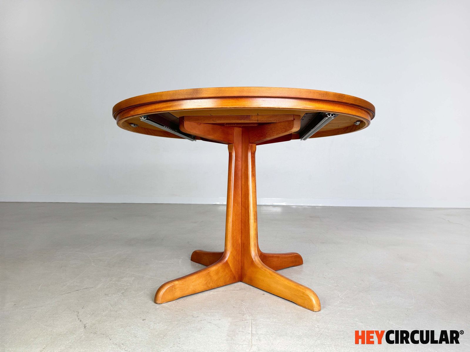 Mid Century Extendable Dining Table Vintage Danish Teak 1950s photo vinterior