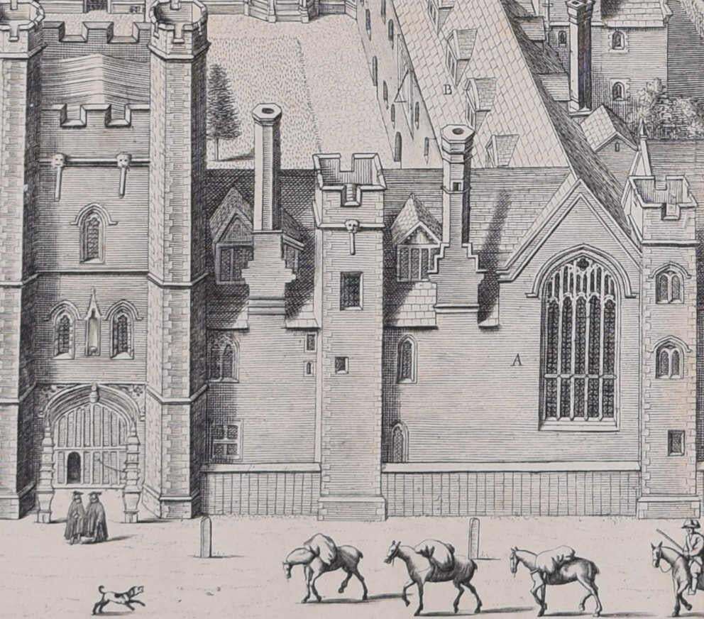 Queens' College, Cambridge, Engraving By David Loggan photo furniture
