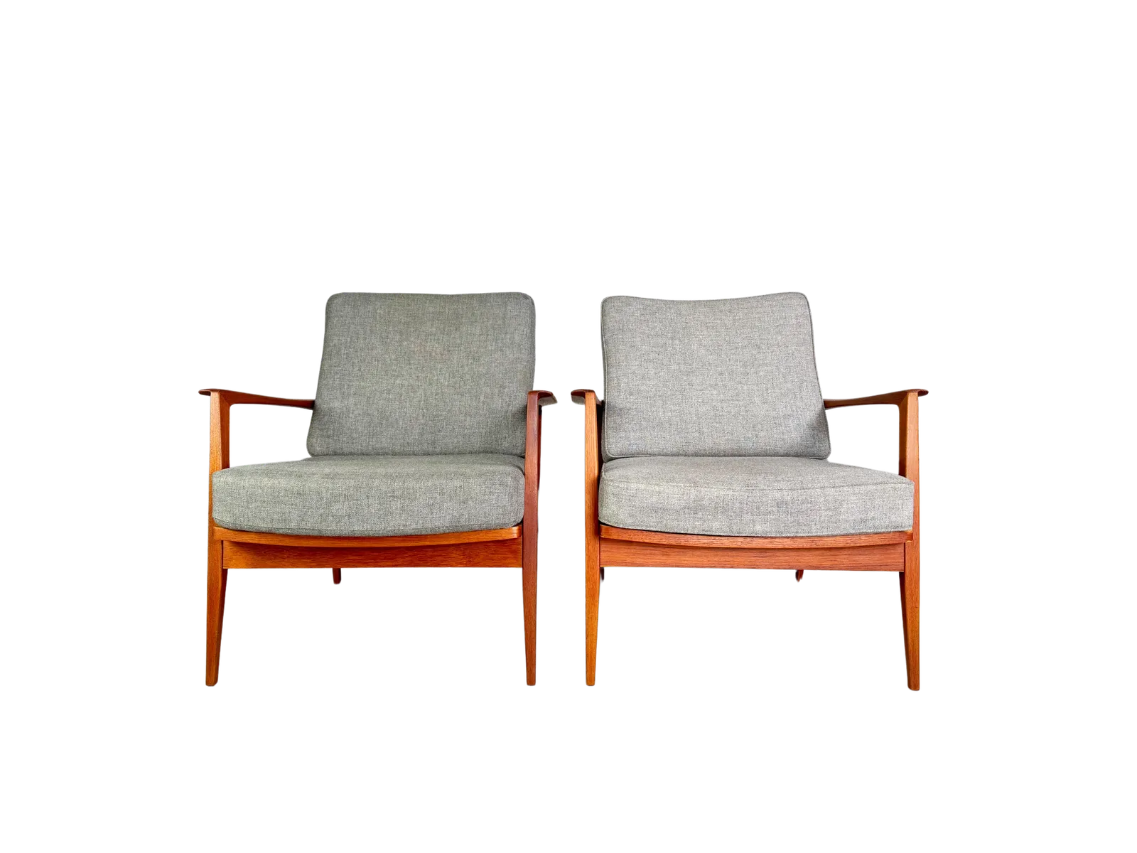 Set Of 2 Midcentury Armchairs Easy Chair Knoll Antimott Teak 1960