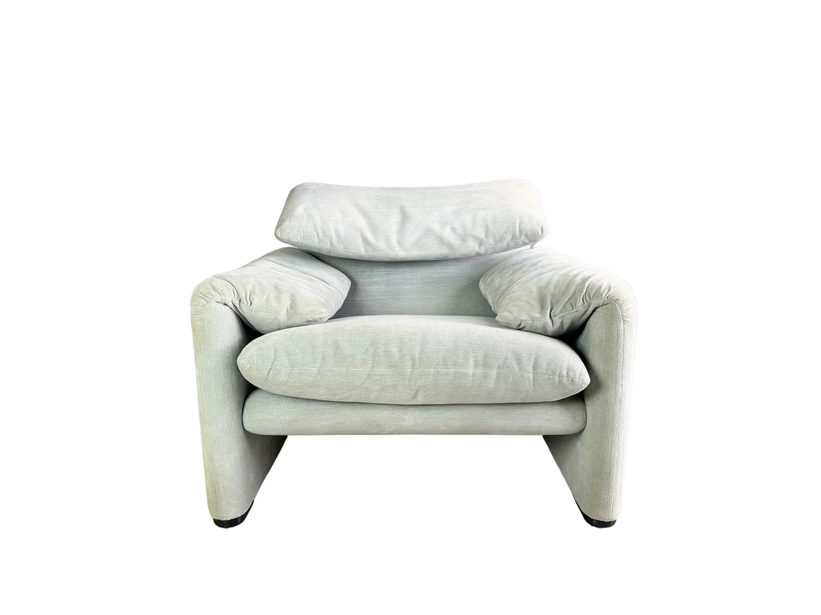 Cassina Maralunga Fauteuil – Vico Magistretti – Stof Turquoise