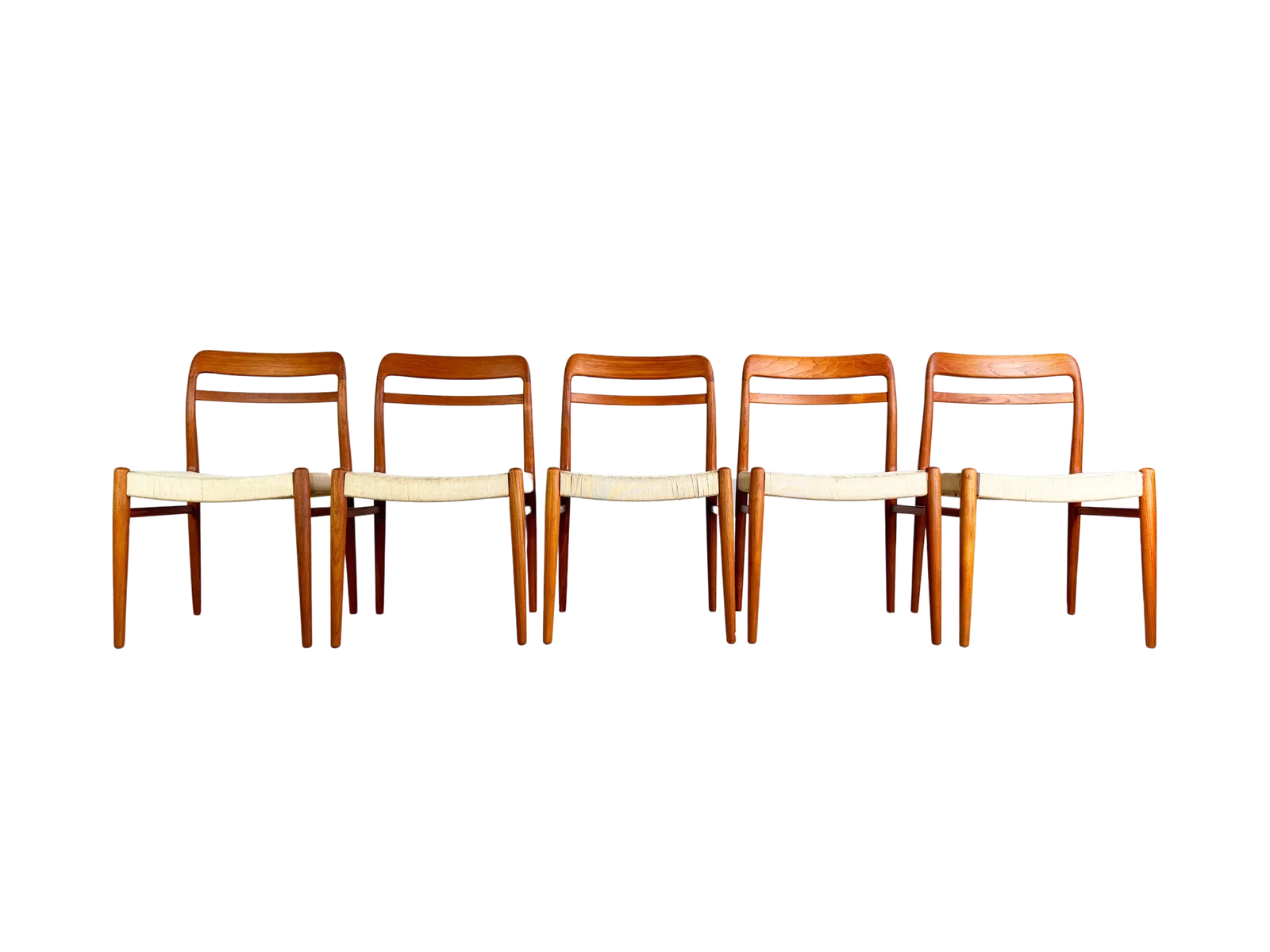 Set Of 5 Mid Century Chairs Gustav Bahus Alf Aarseth