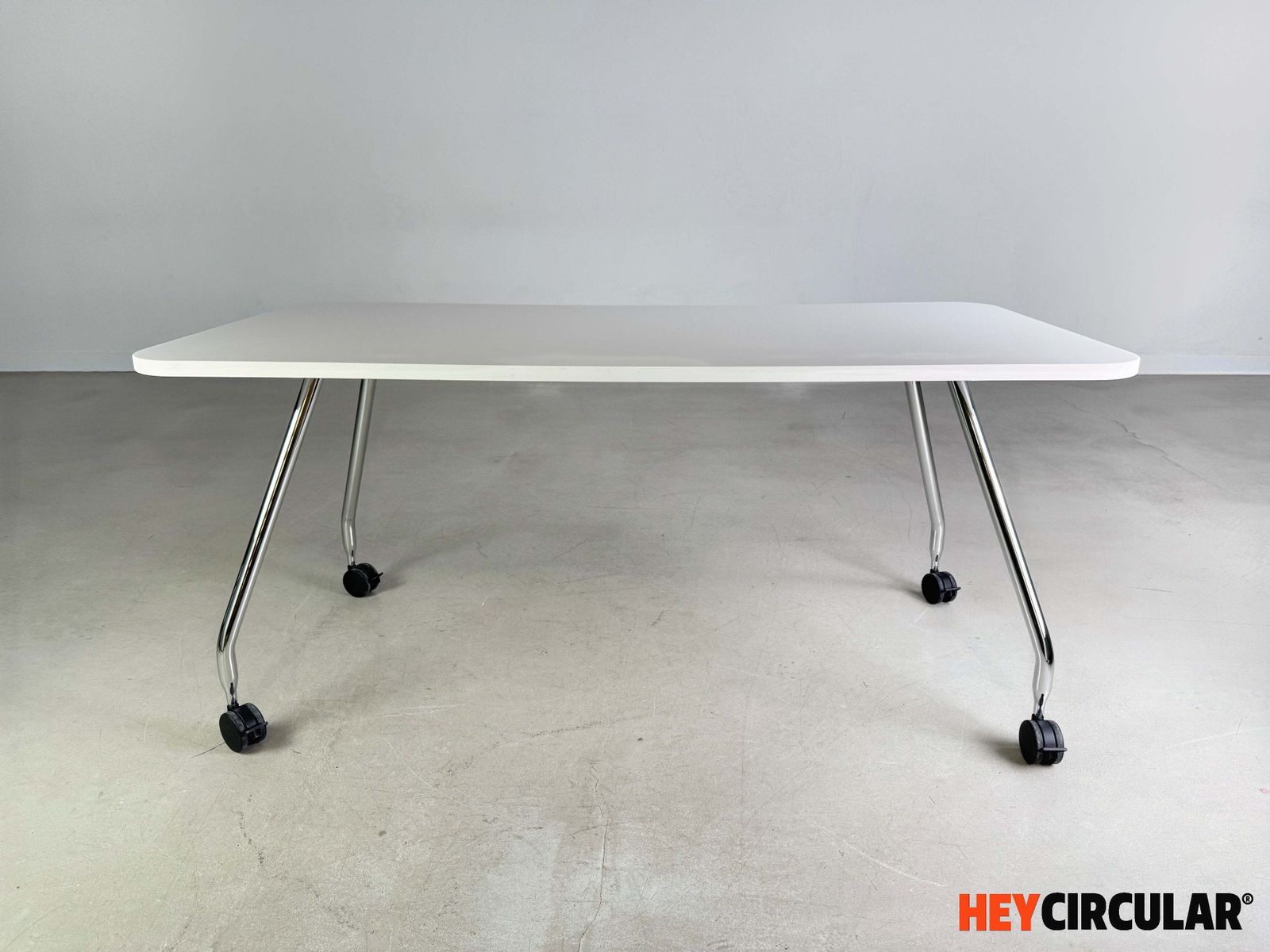 7x Vitra Desk Ad Hoc Antonio Citterio On Castors Soft Light photo Furniture