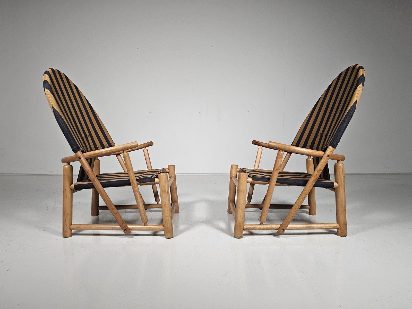Pair Of “Hoop” Lounge Chairs By Piero Palange And & Werther Toffoloni, 1970s photo 5500.0