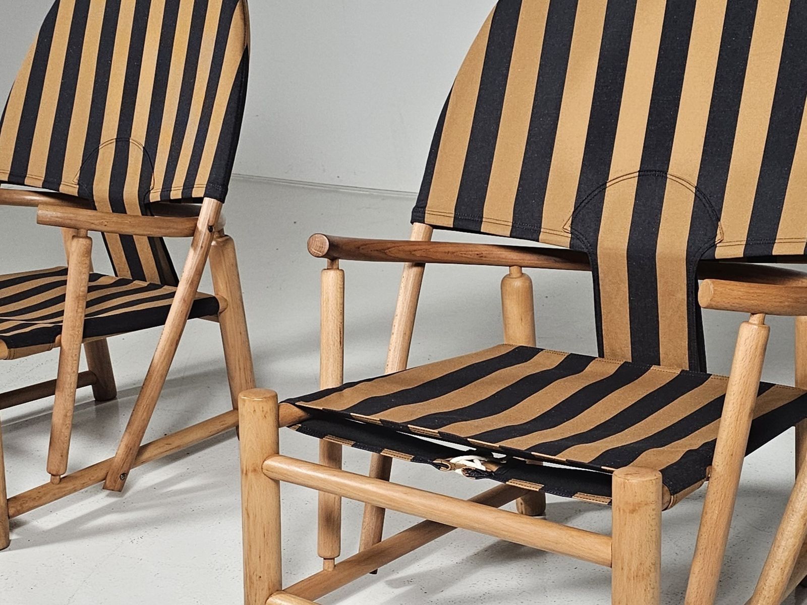 Pair Of “Hoop” Lounge Chairs By Piero Palange And & Werther Toffoloni, 1970s photo vinterior