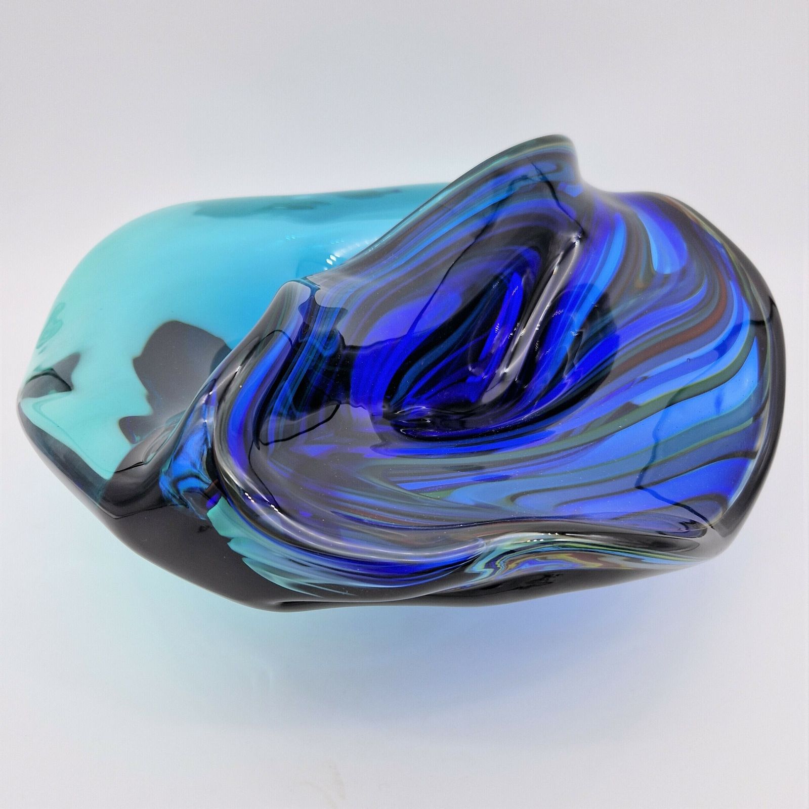 Extremley Rare. Big Murano Bowl With 15 Kilos By Davise Dona. 1980   1985 (41 X 44 Cm)