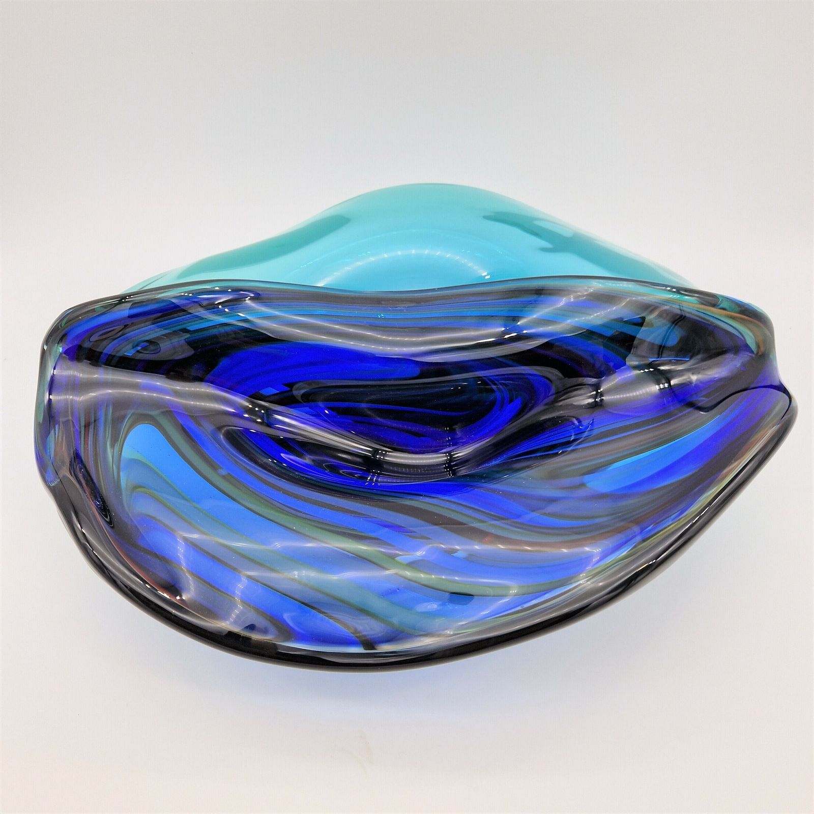 Extremley Rare. Big Murano Bowl With 15 Kilos By Davise Dona. 1980   1985 (41 X 44 Cm) photo buy