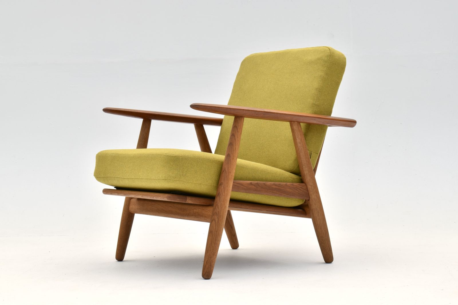 photo for sale Hans Wegner Ge240 Oak & Teak Cigar Chair For Getama