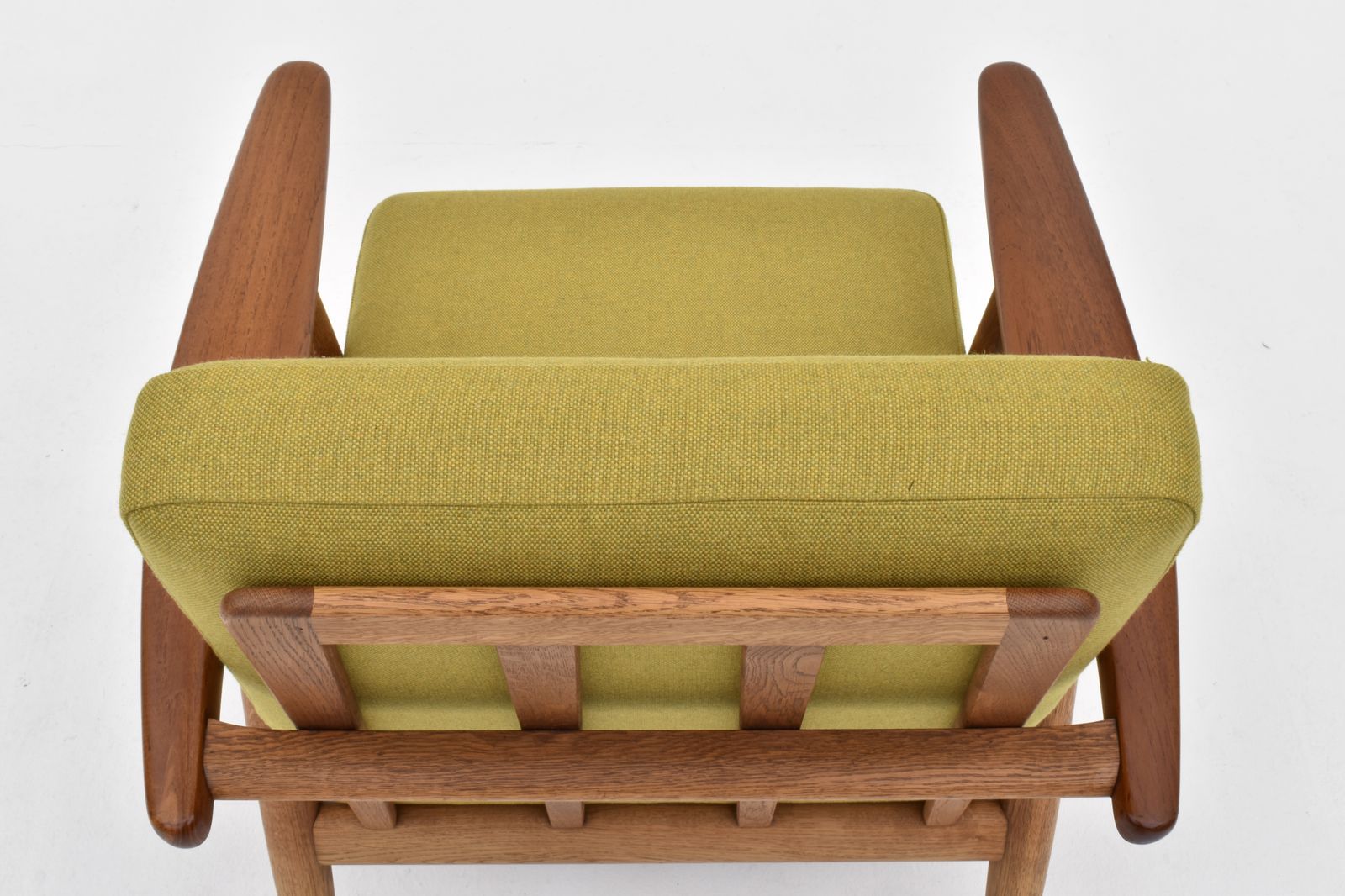 Hans Wegner Ge240 Oak & Teak Cigar Chair For Getama photo buy