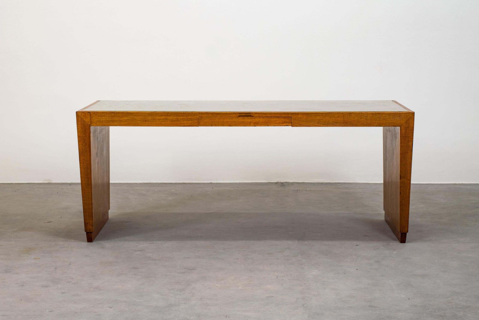 Gio Ponti Low Rectangular Table In Wood And Glass For Bnl 1950s Italy photo for sale