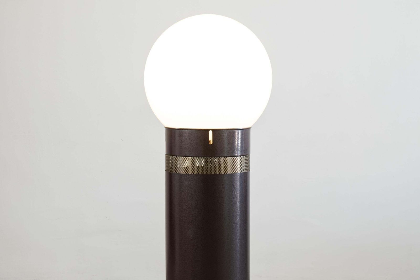 Gae Aulenti Oracolo Floor Lamp In Metal And Blow Glass By Artemide 1970 Italy photo vintage