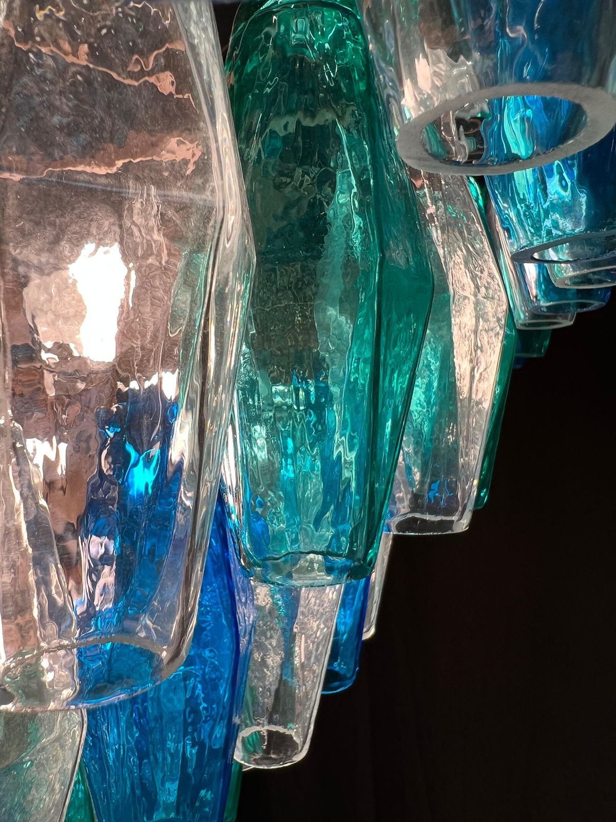 Huge Poliedri Chandelier By Valentina Planta. Murano photo vinterior