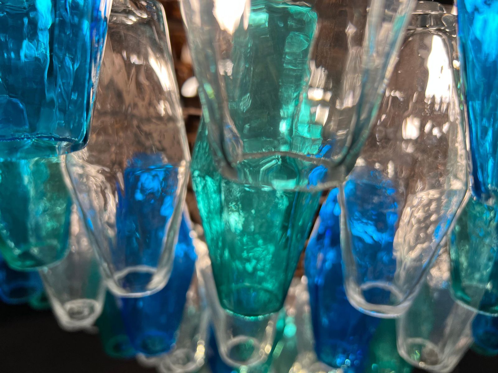 Huge Poliedri Chandelier By Valentina Planta. Murano photo buy