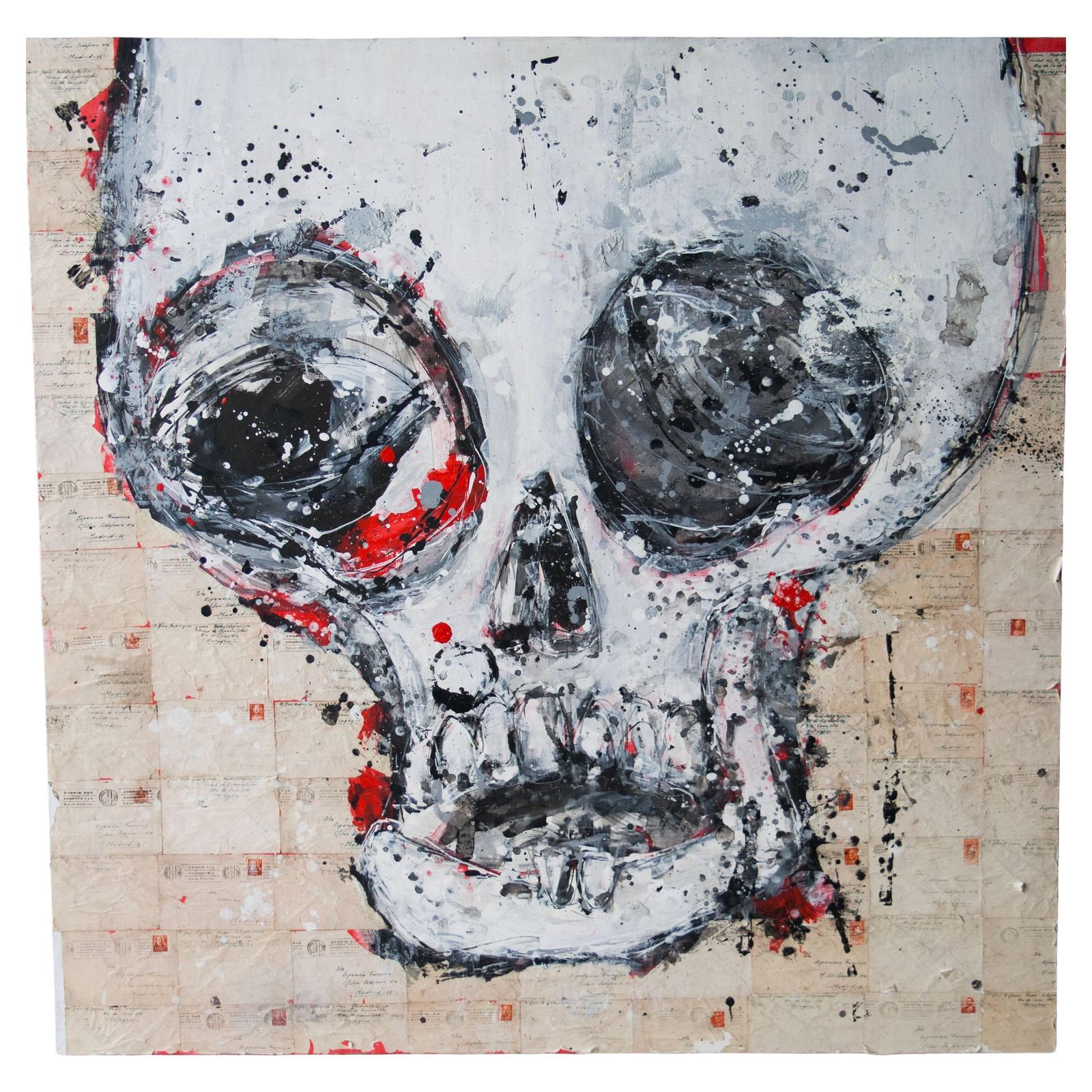 "Skull On Love Letters" By Aaron Bueso. Spain, 2018.