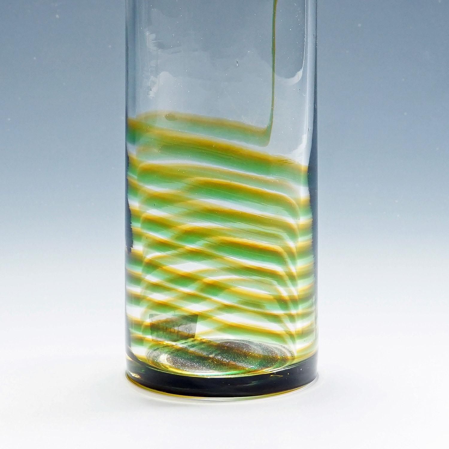 Murano Art Glass Vase Bifilo By Toni Zuccheri For Venini Ca. 1970s photo Home Decor