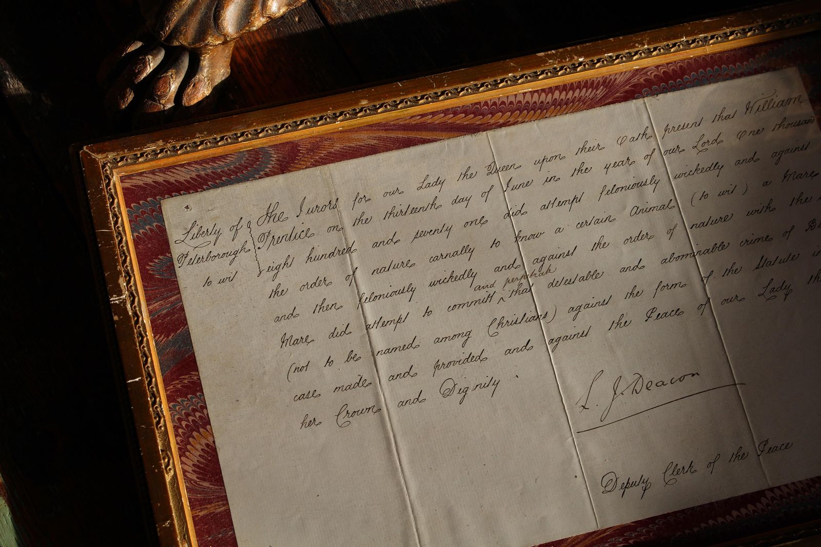 19th Century Police Report Buggery With A Horse 1871 William Prudice Curio photo vinterior