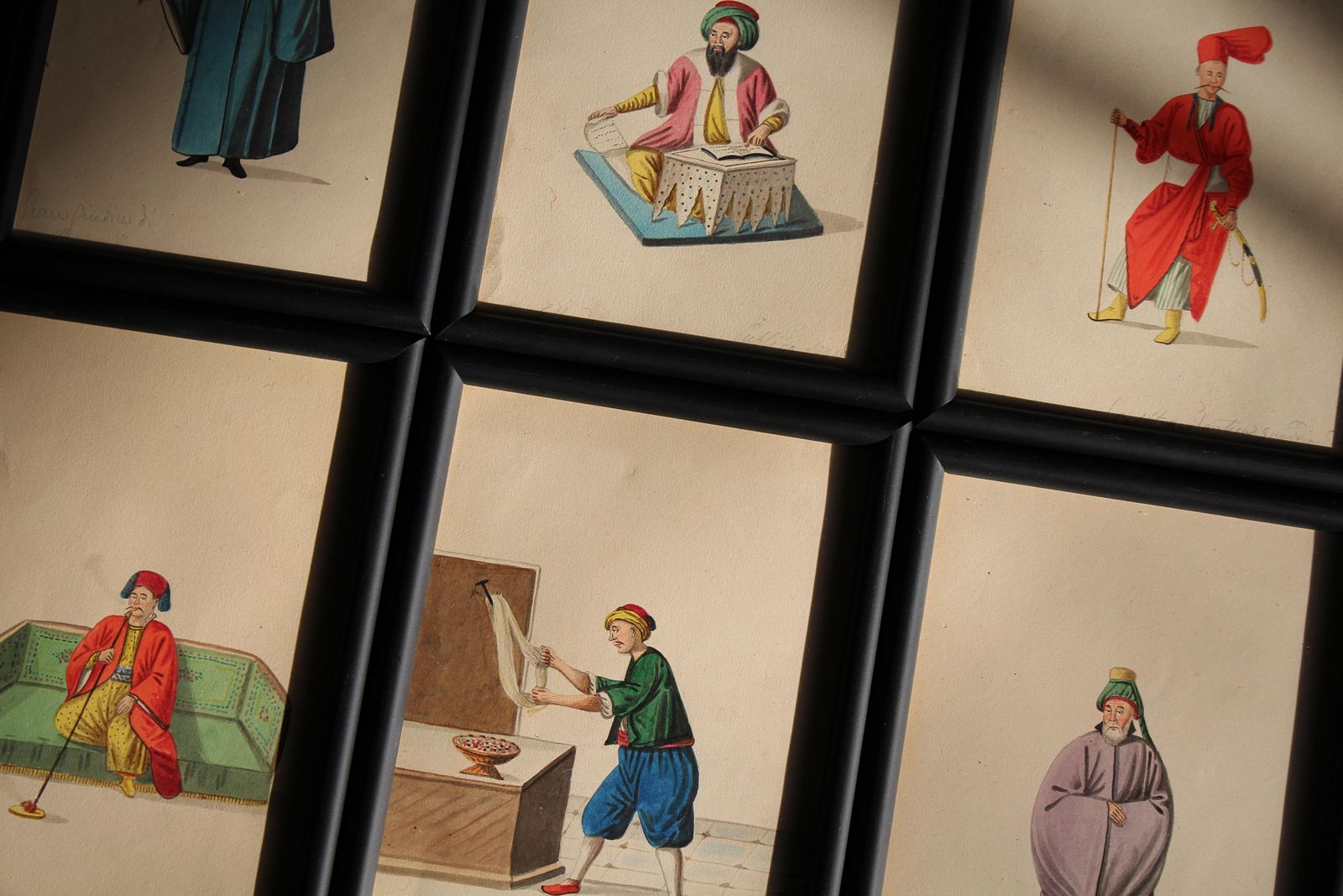 Eight 19th Century Italian School Watercolours Turkish & Eastern Portraits photo vinterior