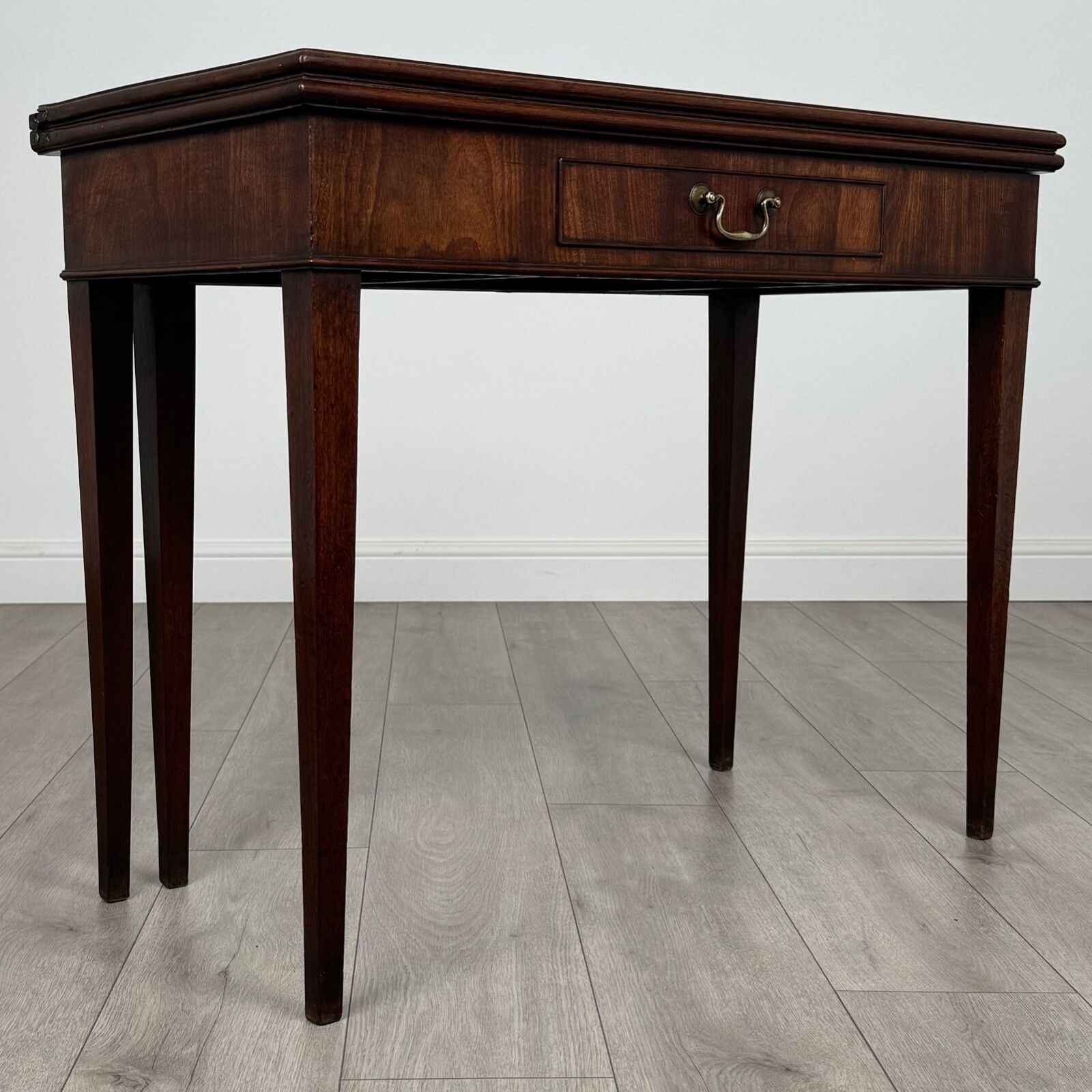 Antique 19th Century Good Quality Tea Table In Mahogany photo vintage