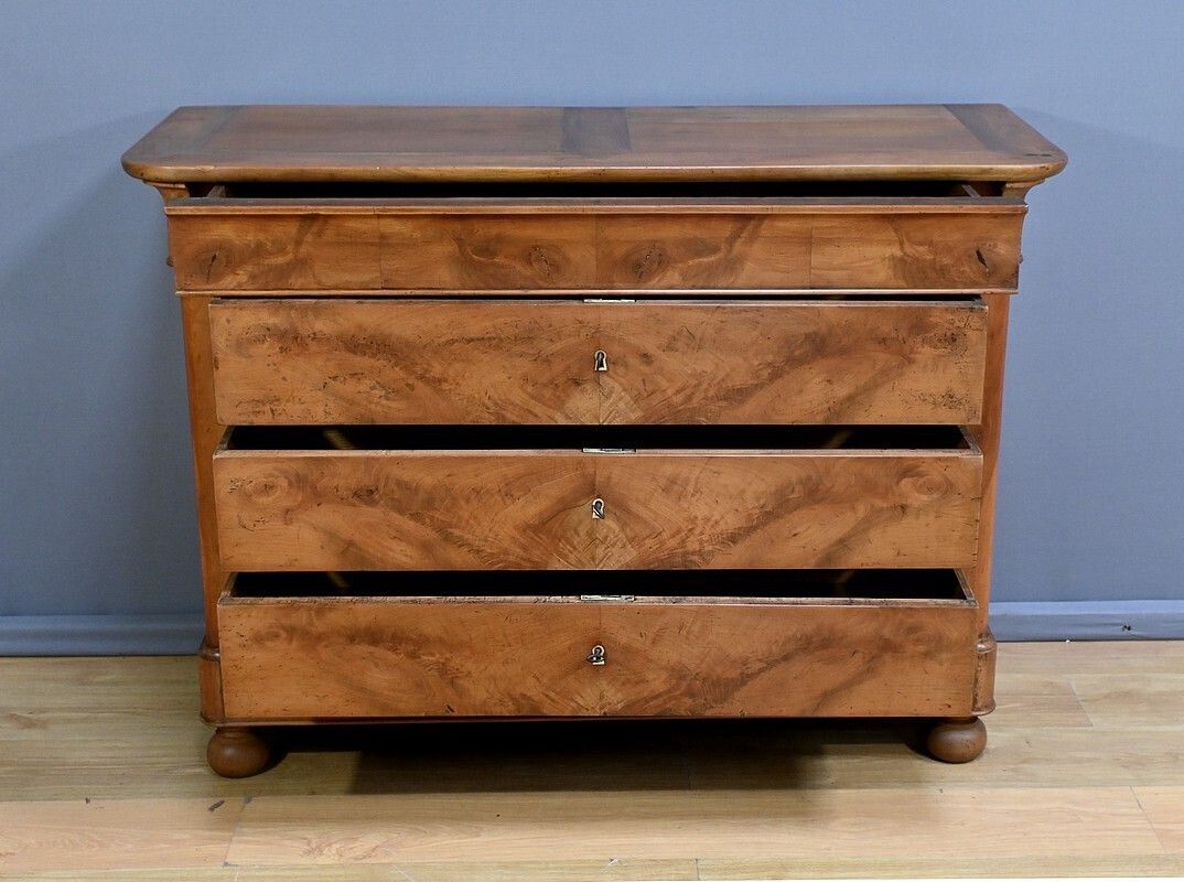 2230.0 Cherrywood Chest Of Drawers, Restoration Period – Early 19th Century photo