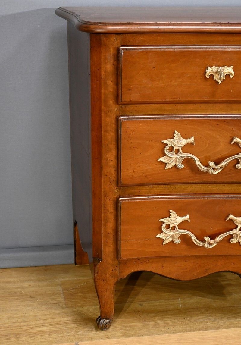 Cherrywood Chest Of Drawers, Stamped A.Mailfert – Part 1 Of The 20th Century photo vintage