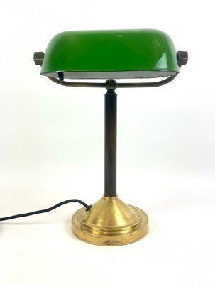 Art Deco Banker's Desk Lamp, Former Czechoslovakia, 1930s