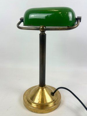 Art Deco Banker's Desk Lamp, Former Czechoslovakia, 1930s photo Lighting