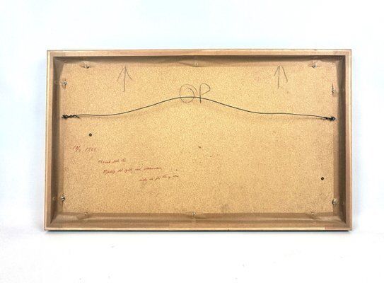 Brutalist Framed Relief Attributed To Henrik Horst, 1984 photo vintage