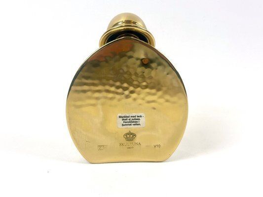 Mid Century Modern Brass Decanter By Pierre Forssell For Skultuna, 1960s photo vintage
