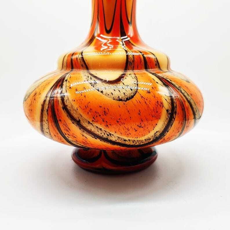1970s Jacketed Vase 36 Cm H In Murano Glass By Carlo Moretti     Made In Italy photo 255.0