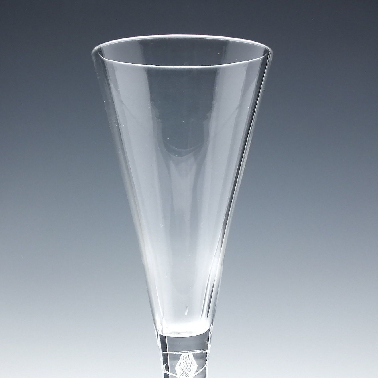 18th Century Mixed Twist Champagne Or Wine Flute Glass C1760 photo furniture