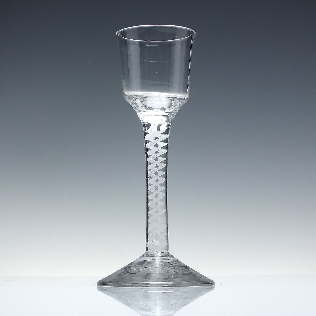 Georgian Wine Glass With Opaque Twist Stem C1760 photo furniture