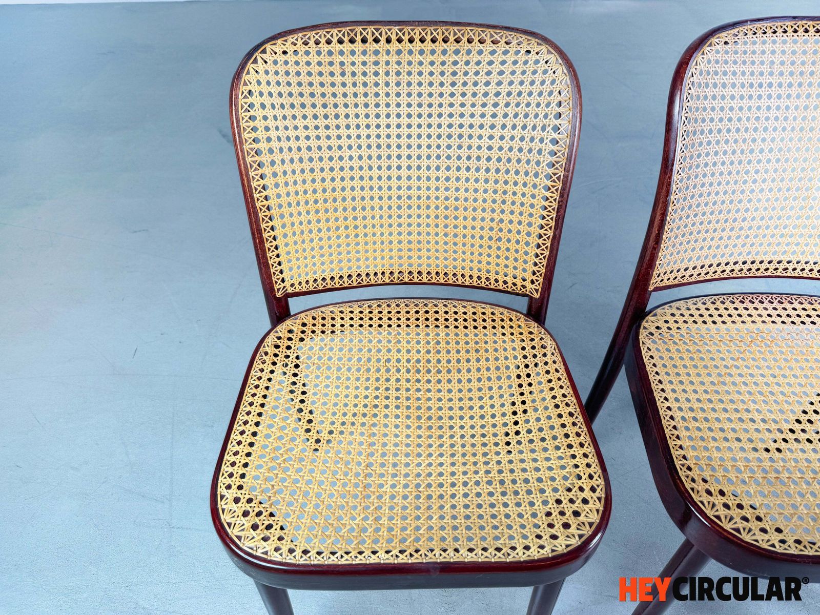 photo for sale Set Of 4 Mid Century Chairs Thonet Model 811 Josef Hoffmann