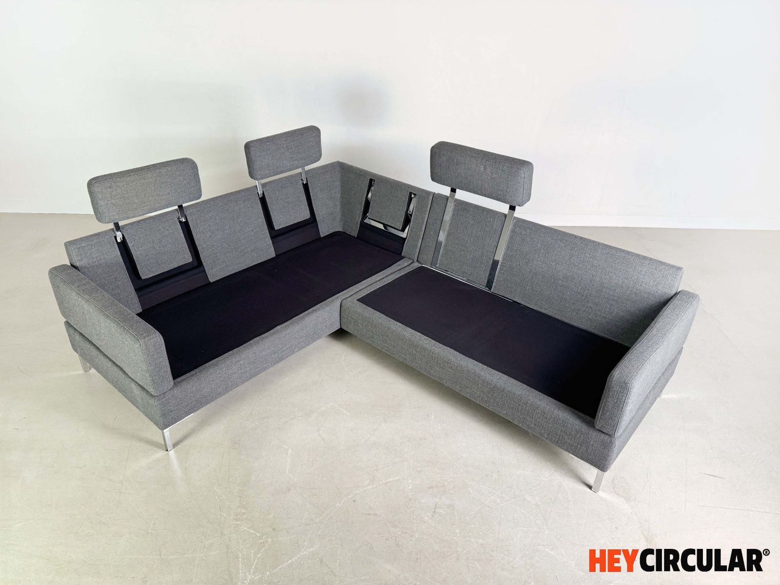 Corner Sofa Brühl Alba Design Sofa Couch With Chaise Longue Grey photo buy