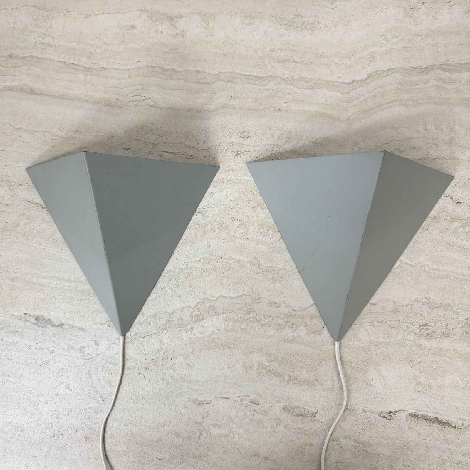 A Set Of J.Hoogervorst For Anvia Almelo Vintage Dutch Metal Wall Lamp 1960s photo Lighting