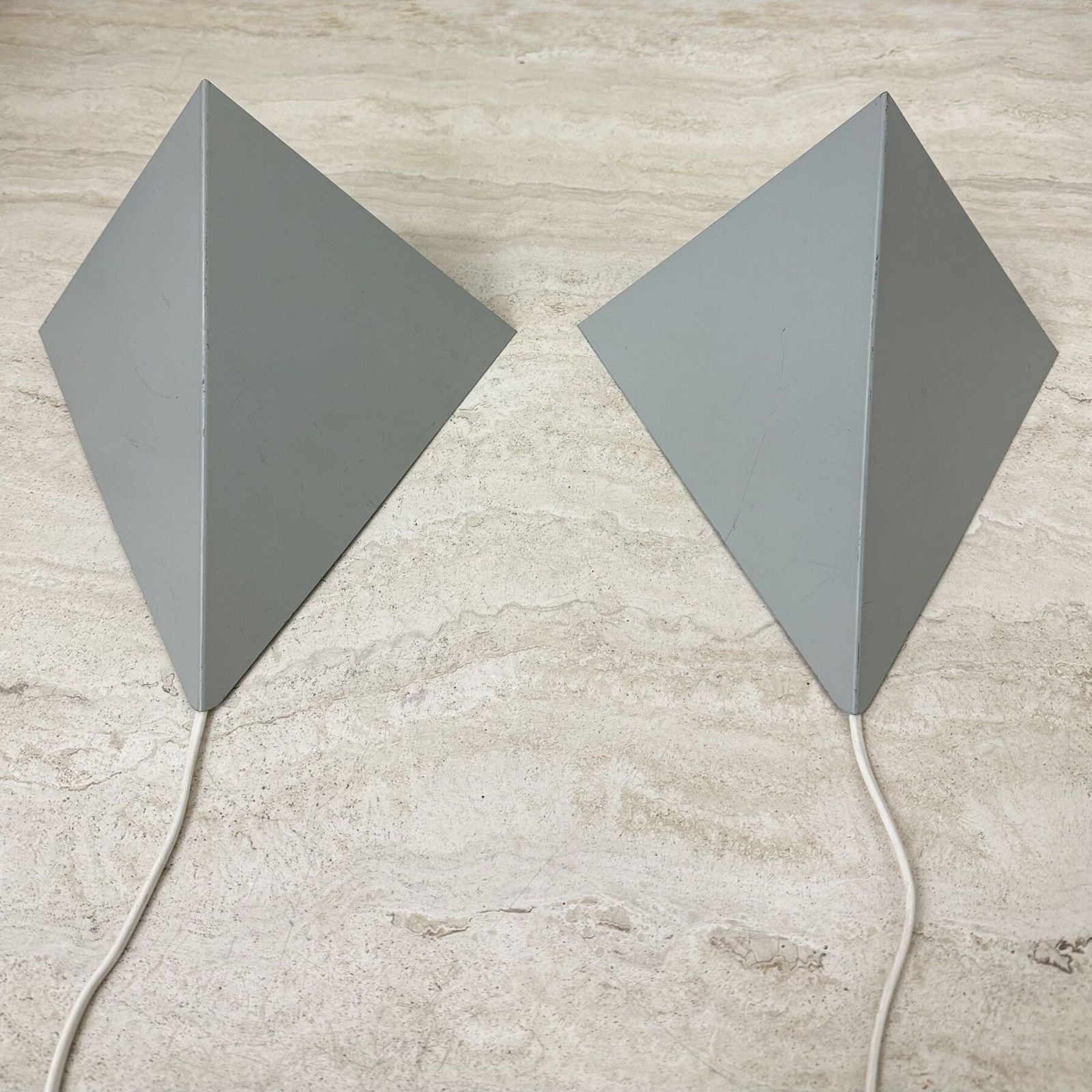 A Set Of J.Hoogervorst For Anvia Almelo Vintage Dutch Metal Wall Lamp 1960s photo vinterior