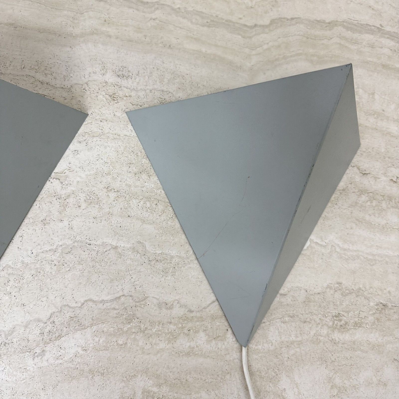 A Set Of J.Hoogervorst For Anvia Almelo Vintage Dutch Metal Wall Lamp 1960s photo buy