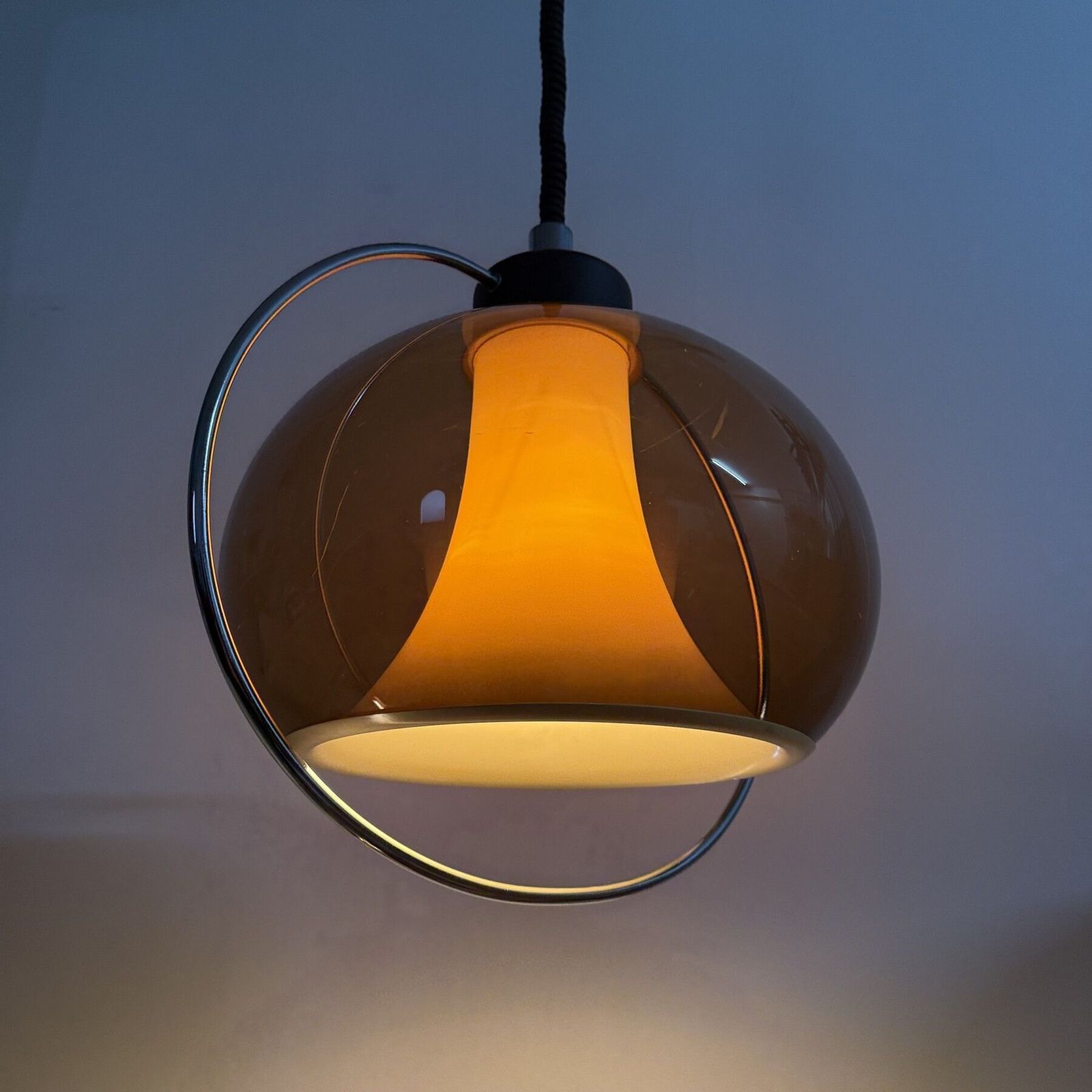 Space Age Hanglamp, Jaren 1970 photo vintage