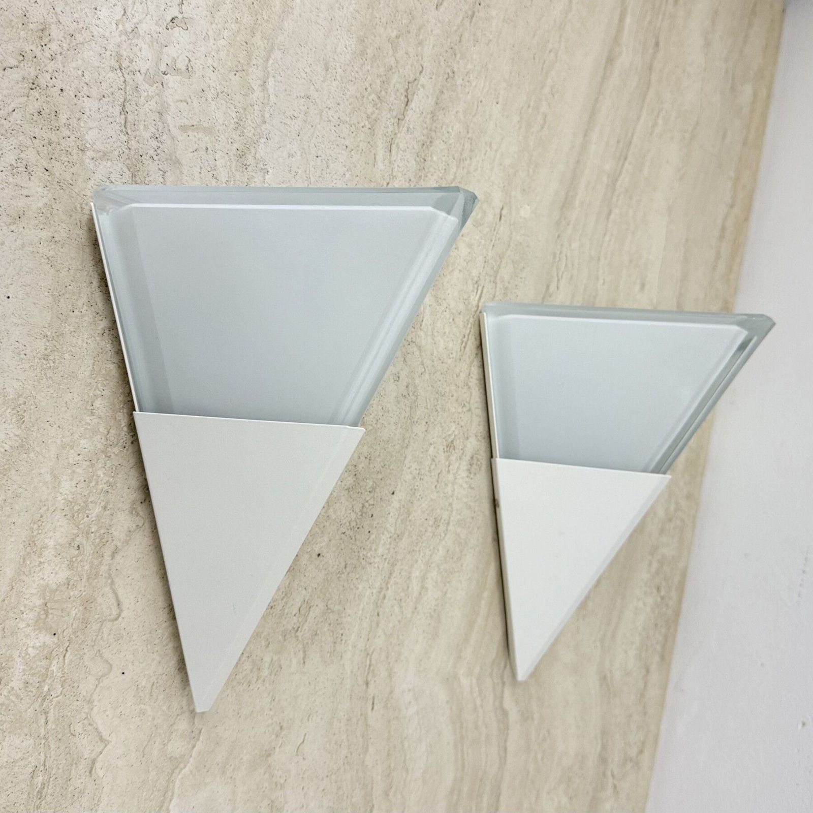Set Of 2 Limburg Glashütte Glass Wall Lamps Sconce , 1970s photo buy