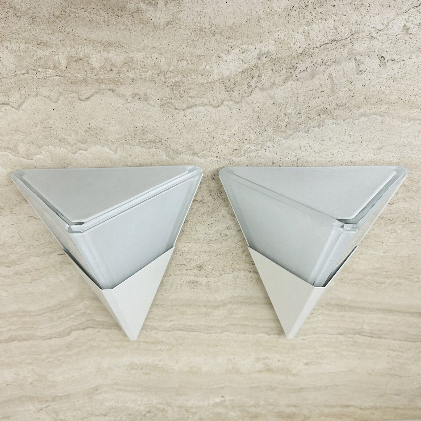 photo buy Set Of 2 Limburg Glashütte Glass Wall Lamps Sconce , 1970s