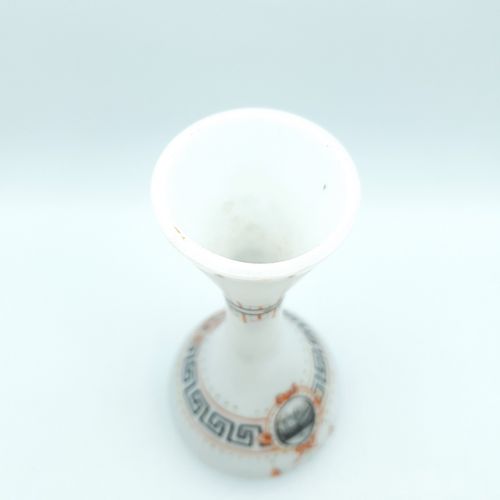Antique Opaline Vase French Or Bohemia Handpainted Landscape & Roman Motifs photo buy