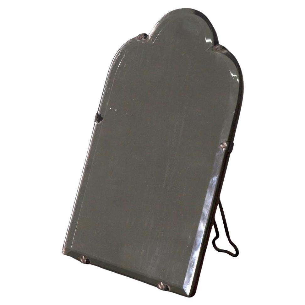 Elegant Table Mirror From The Italian Art Deco Period, Label