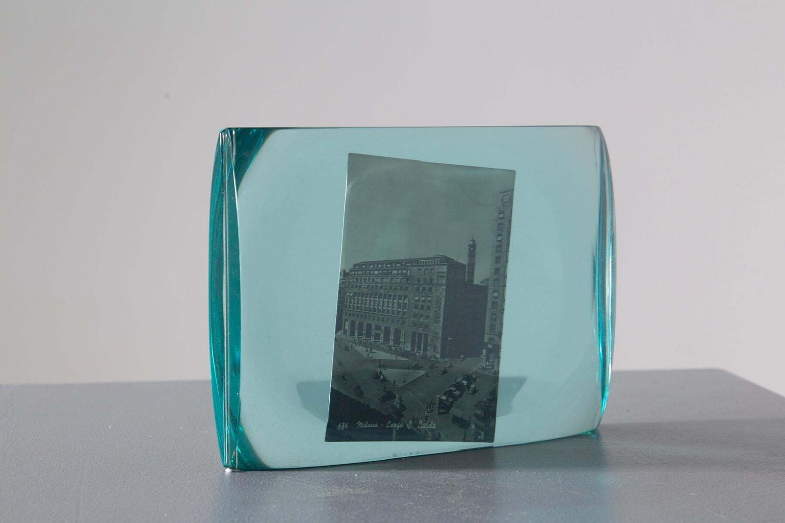 Erwin Walter Burger For Fontana Arte Crystal Photo Holder photo buy