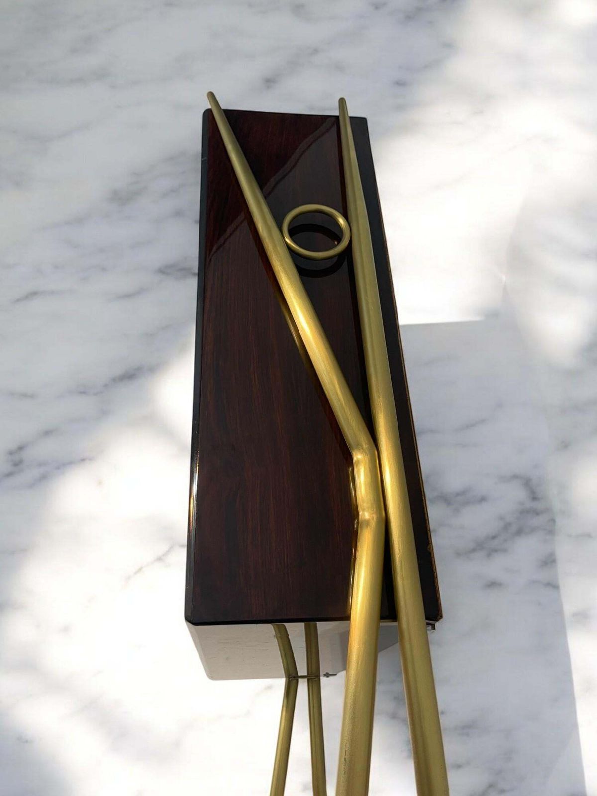 Furniture Italian Mid Century Cocktail Bar Set With Cabinet Gio Ponti Design Style, 1950s photo