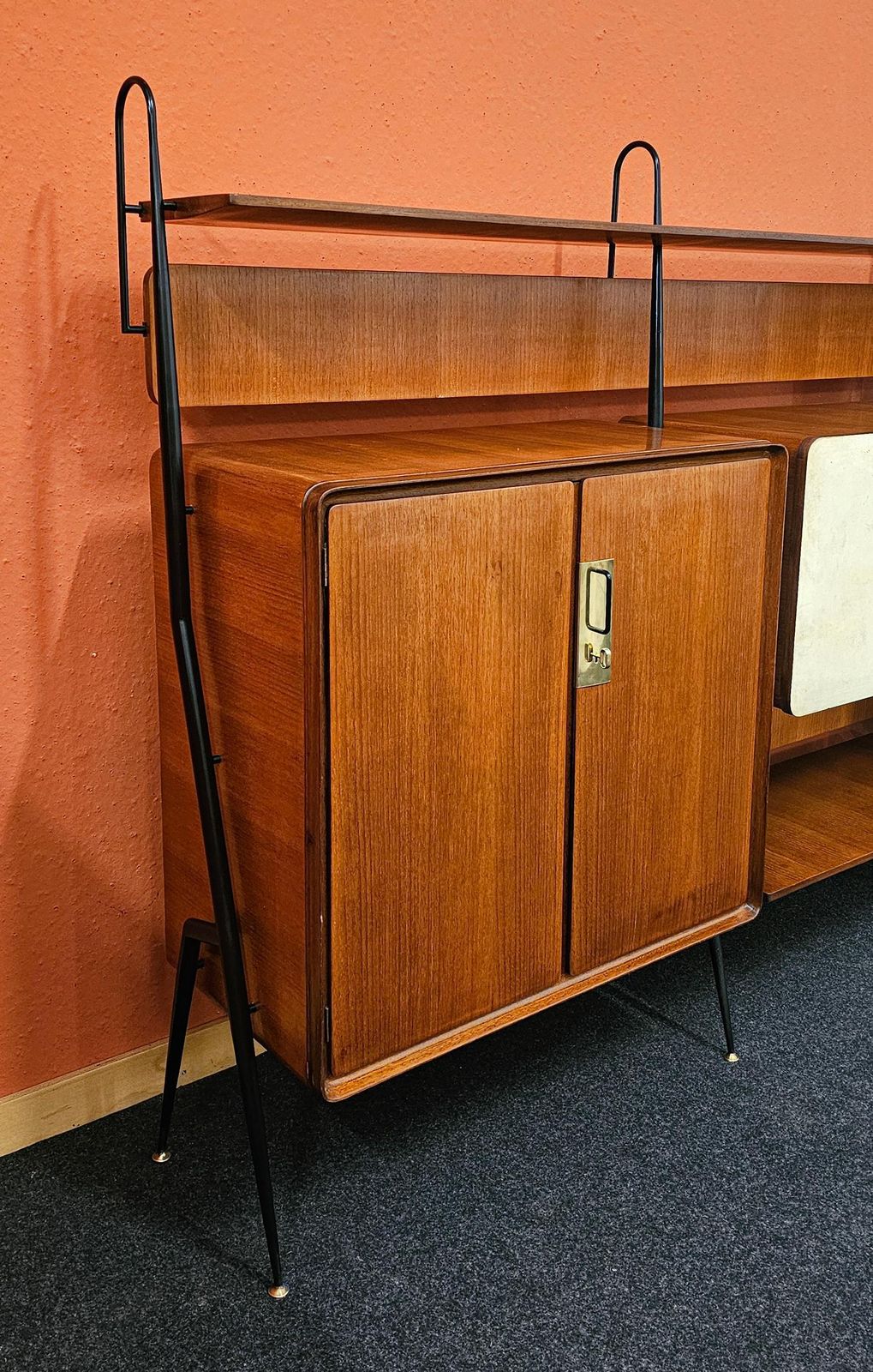 photo buy Italian Mid Century Teakwood Sideboard By Silvio Cavatorta, 1950s